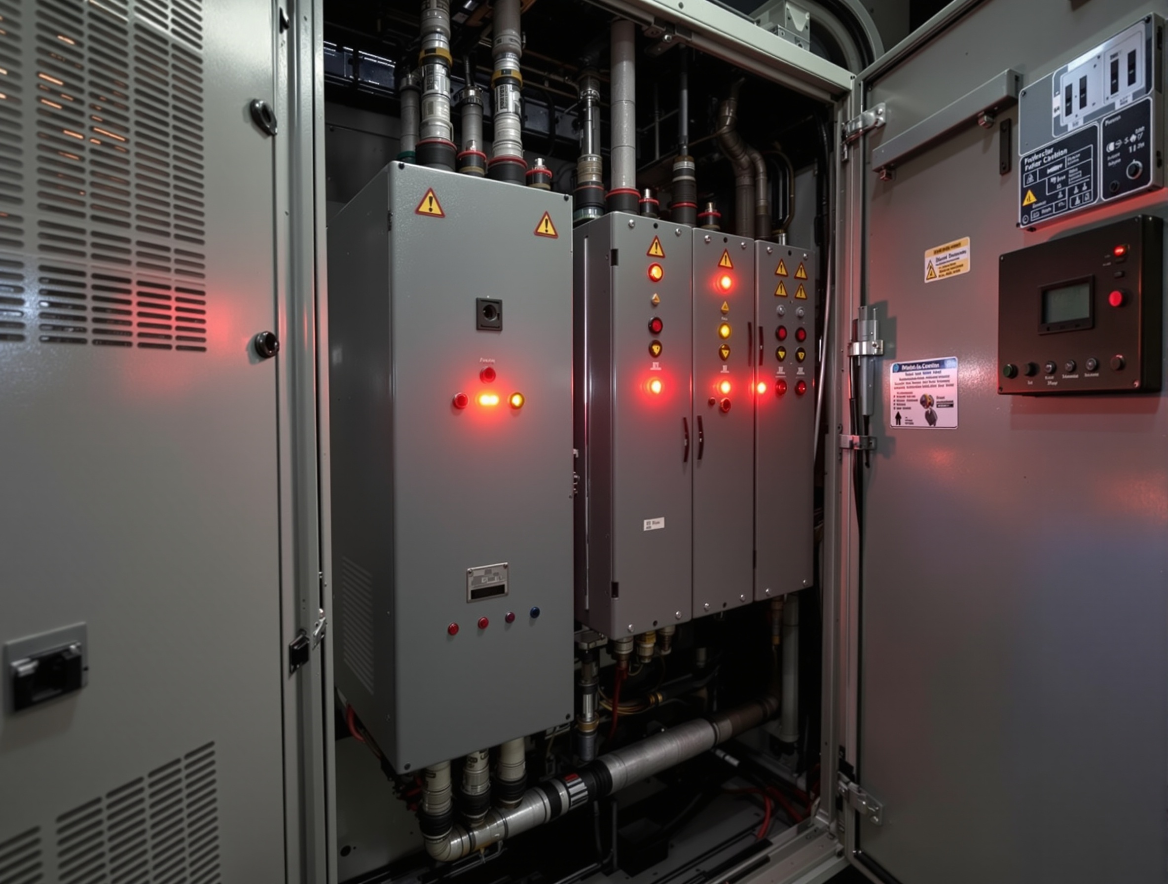 Panel eléctrico energía reactiva