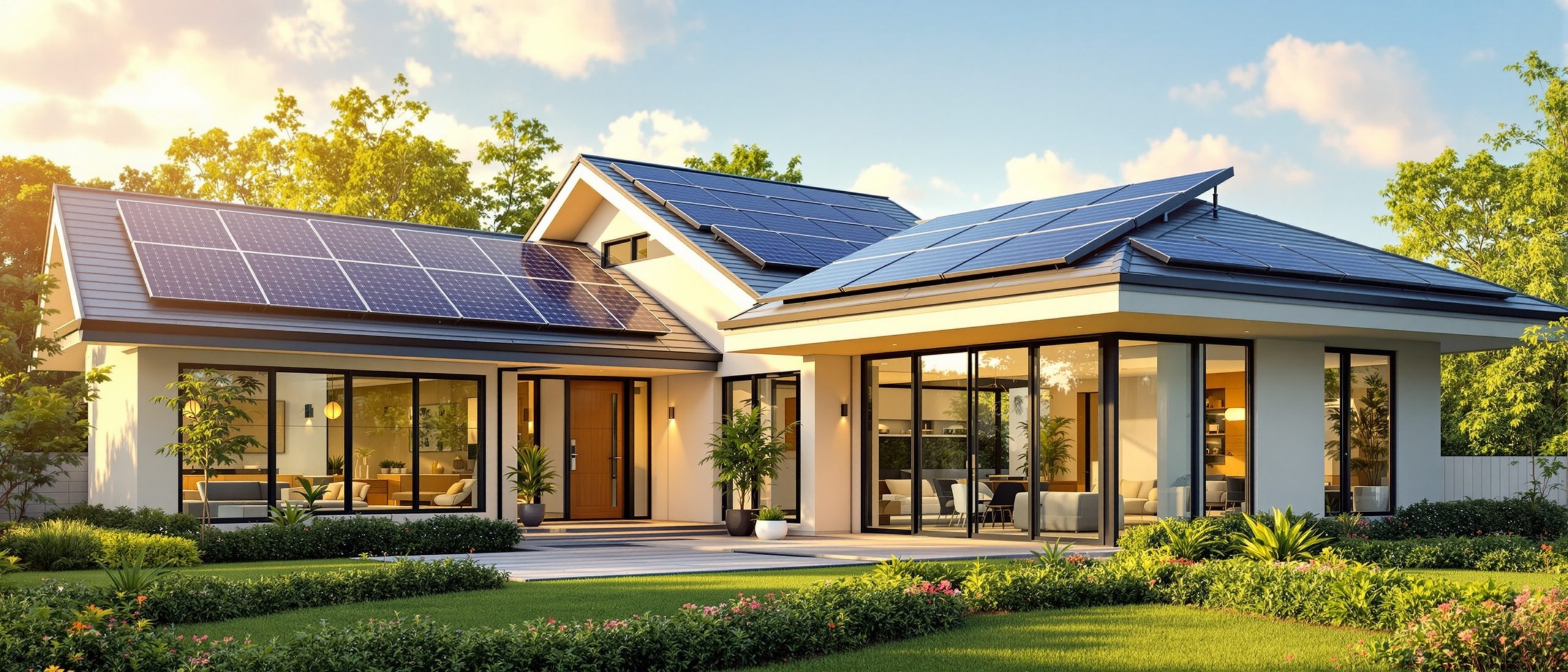 Vivienda con paneles solares revalorización